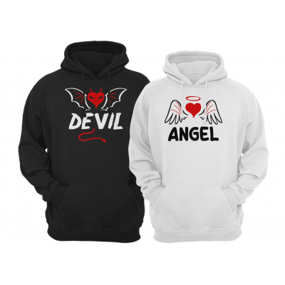 Bluzy dla par zakochanych Devil & Angel